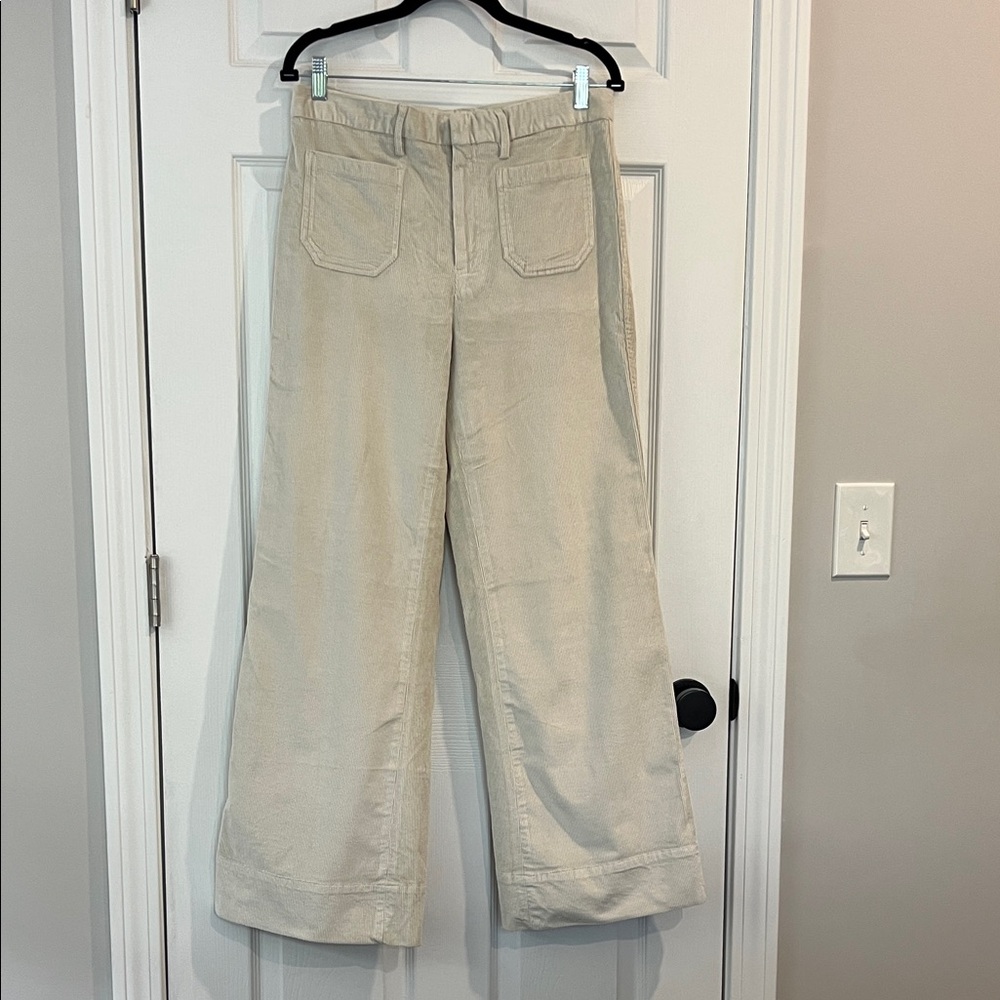 Vineyard Vines Cream Corduroy Wide Leg Pants